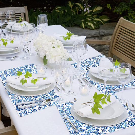 Servilletas Flores Azules