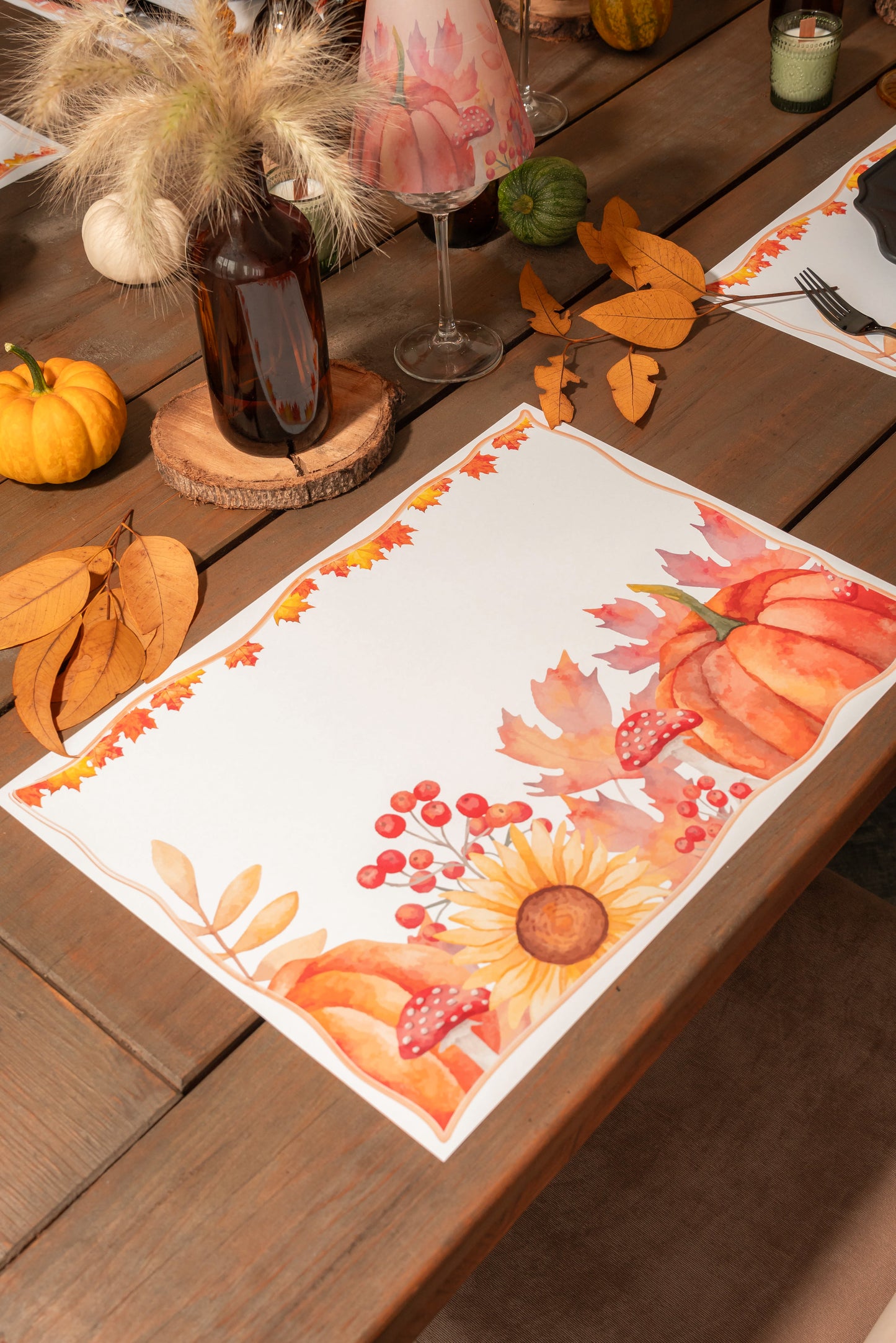 Individuales Calabazas y Girasoles