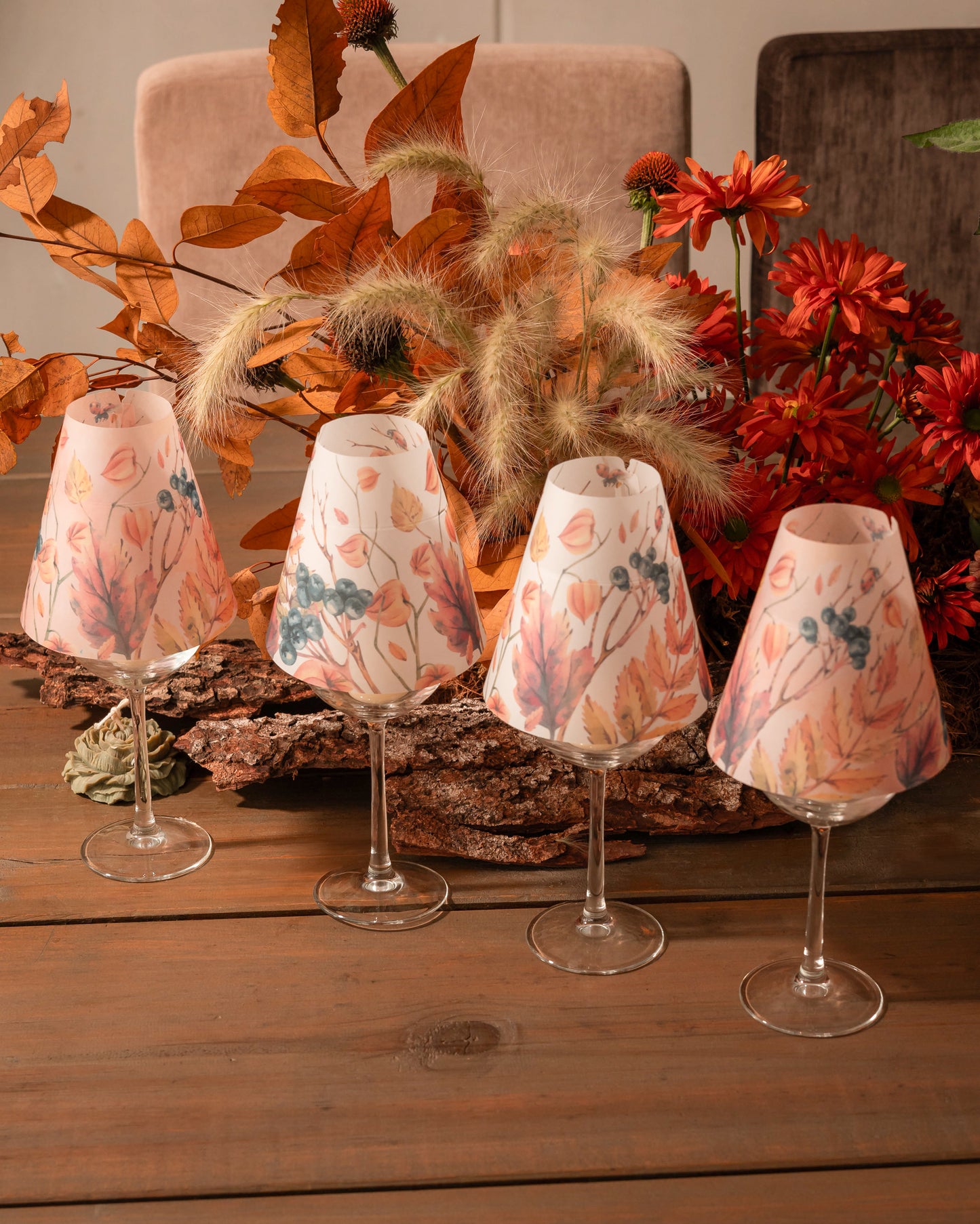 Pantallas para Copas Hongos Otoñales