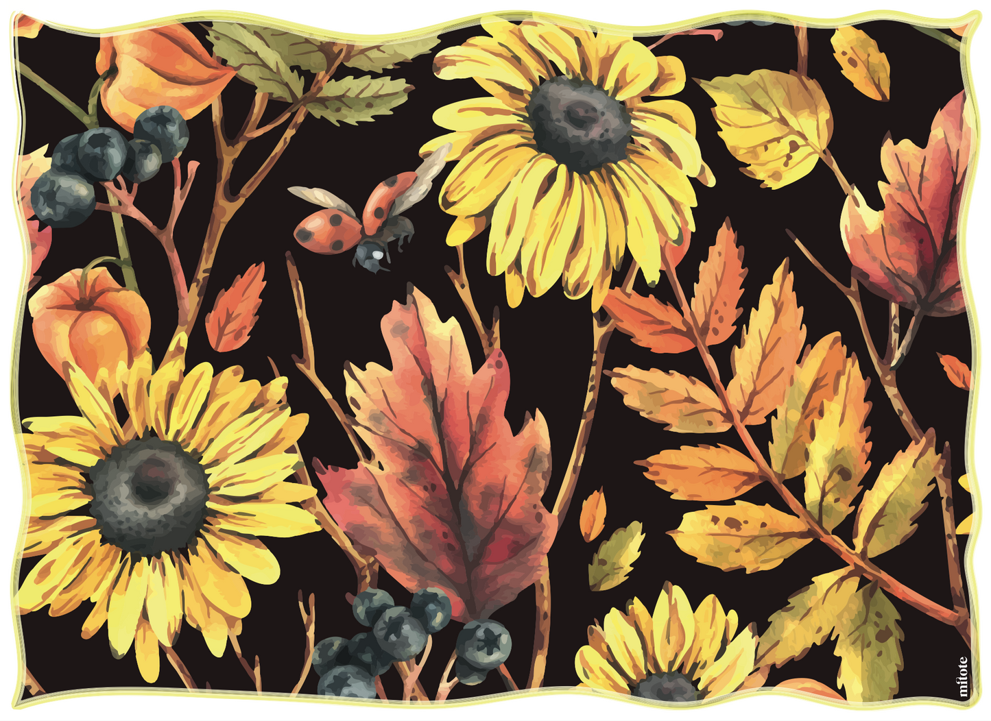 Individuales Girasoles Otoñales